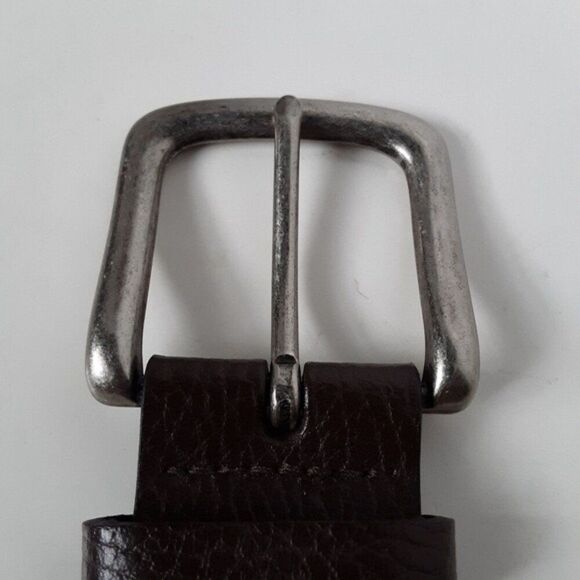 Mens Brown Leather Belt size M - Picture 7 of 10